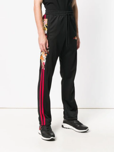 Shop Doublet Side-stripe Track Trousers In Black