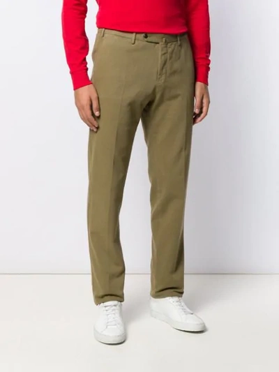 Shop Pt01 Regular Straight-leg Trousers In Green