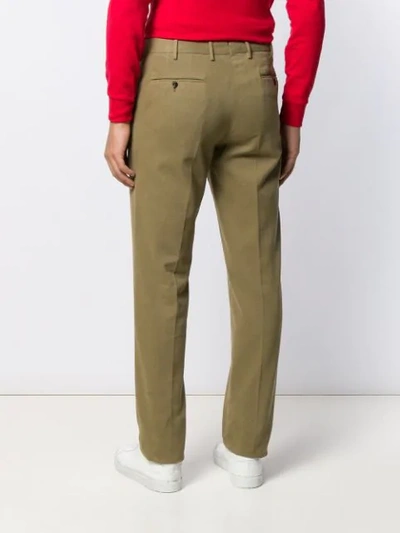 Shop Pt01 Regular Straight-leg Trousers In Green