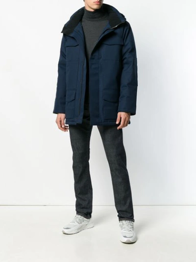 Shop Canada Goose Mid-length Padded Down - Blue