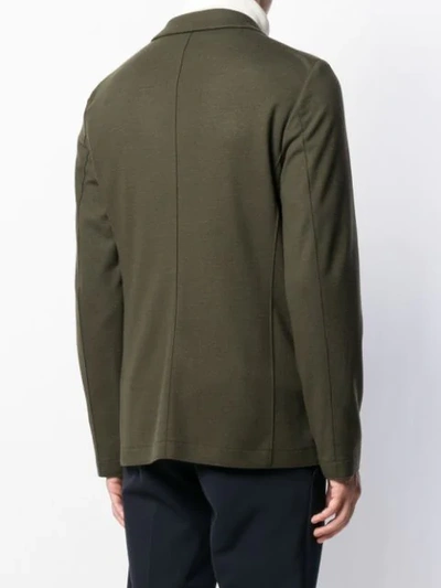 Shop Harris Wharf London Double Breasted Jacket In Green