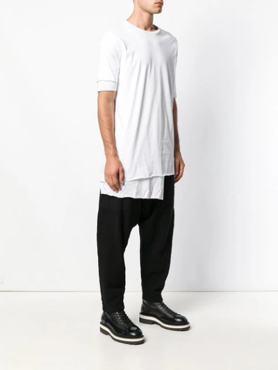 Shop Army Of Me Layered Long T-shirt - White