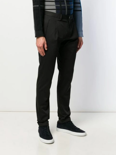 Shop Etro Straight-leg Trousers In Black