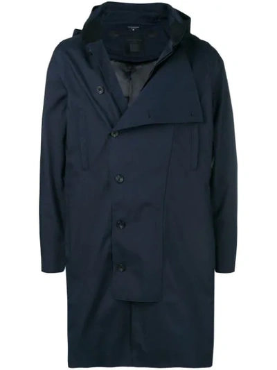 Shop Norwegian Rain Double Buttoned Raincoat - Blue
