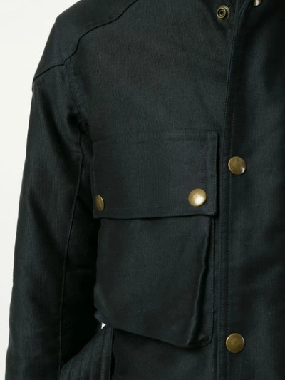 Shop Addict Clothes Japan Military Belted Jacket - Blue