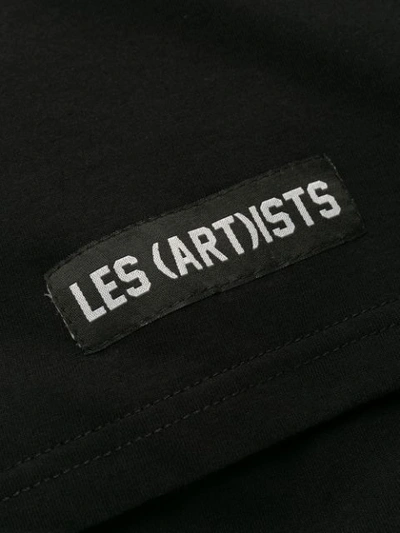 Shop Les (art)ists Football Print T-shirt In Black