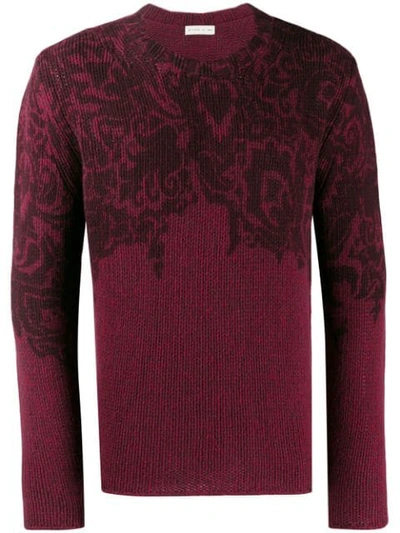 Shop Etro Knitted Wool Jumper In Red