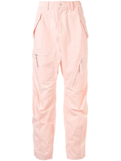 Shop Yoshiokubo Slim-fit Cargo Pants In Pink