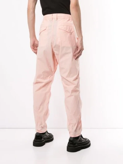 Shop Yoshiokubo Slim-fit Cargo Pants In Pink
