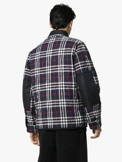 Shop Burberry Vintage Check Shirt Jacket In Multicolour