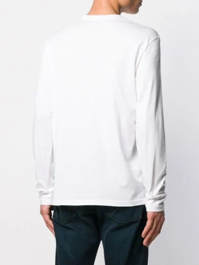 Shop Karl Lagerfeld Rue St Guillaume T-shirt In White