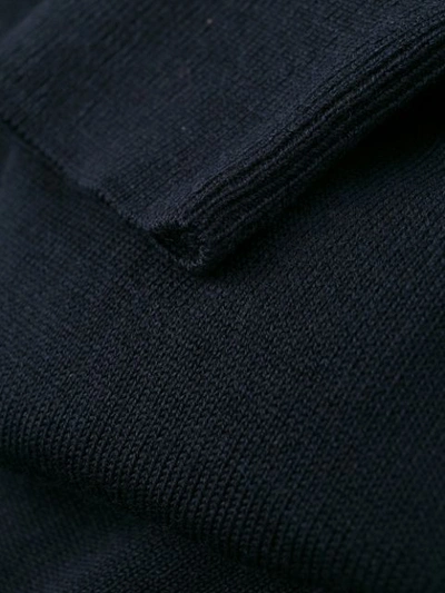 Paul & Shark V-neck Knitted Sweater In Blue
