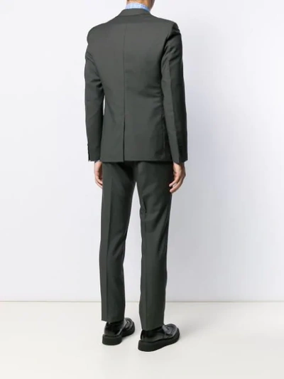 Shop Prada Single-breasted Two-piece Suit In Grey