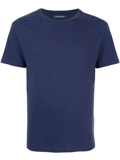 Shop Frescobol Carioca Mazola Crew Neck T-shirt In Blue