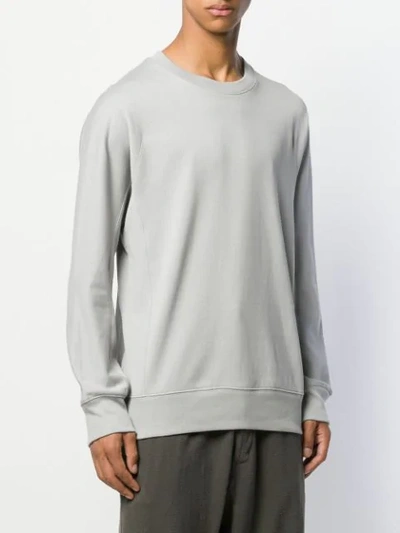 Shop Y-3 Long Sleeve Sweatshirt In Grey