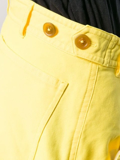 Shop Comme Des Garçons Shirt Workwear Trousers In Yellow