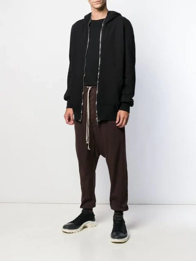 Shop Rick Owens Drkshdw Drop-crotch Drawstring Trousers In Brown