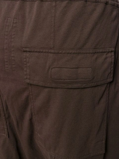 Shop Rick Owens Drkshdw Drop-crotch Drawstring Trousers In Brown