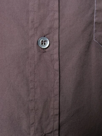 Shop Maison Margiela Stitching Detail Shirt In 814 Grey