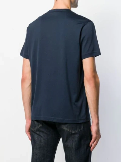 BELSTAFF LOGO EMBROIDERED T-SHIRT - 蓝色