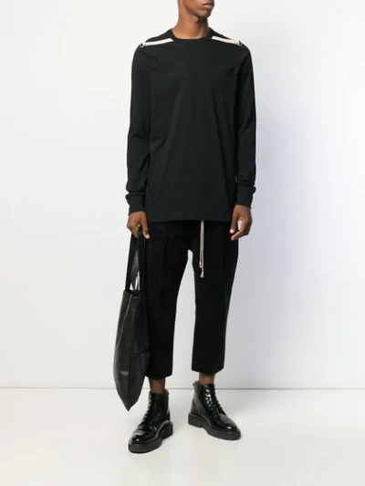 Shop Rick Owens Long Line T-shirt In Black