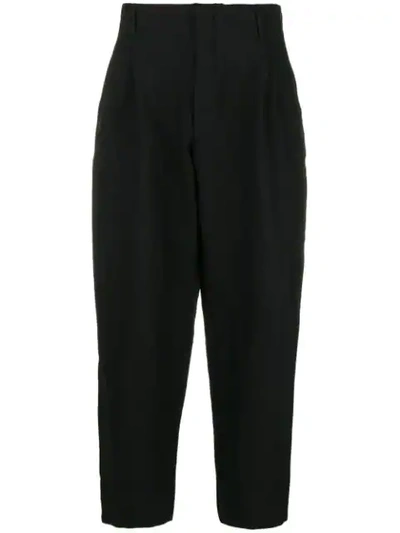 Shop Comme Des Garçons Homme Deux Wide Leg Trousers In Black