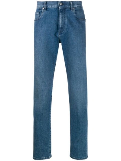 Shop Ermenegildo Zegna Slim Fit Jeans In Blue