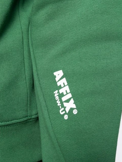 Shop Affix Contrast Logo Bomber Jacket In Green