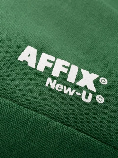 Shop Affix Contrast Logo Bomber Jacket In Green