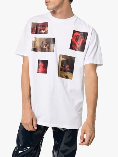 Shop Raf Simons Photograph Print T-shirt In White