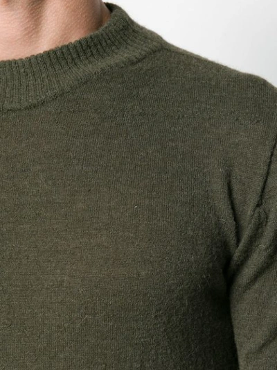 Shop Rick Owens Mid-length Mock Neck Sweater - Green