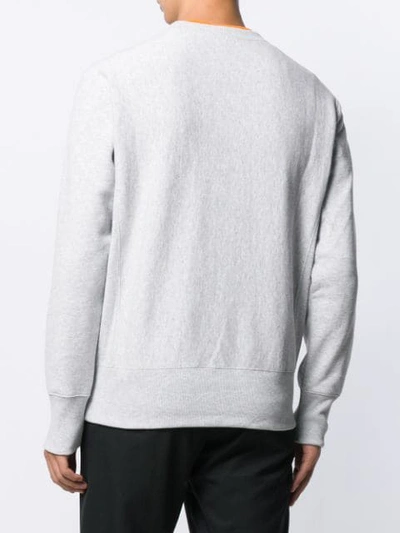 Shop Champion Crew Neck Sweater In Grey