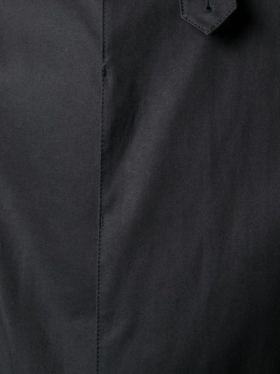 Shop Saint Laurent Single-breasted Raincoat In Black