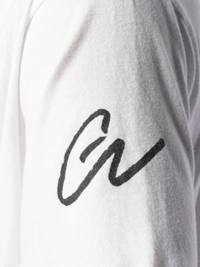 Shop Greg Lauren T-shirt Mit Logo-print In White