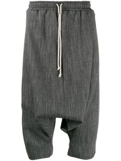 Shop Alchemy Drawstring Cropped Trousers In Grey