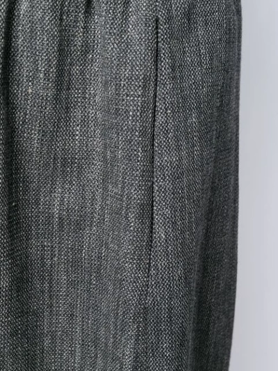 Shop Alchemy Drawstring Cropped Trousers In Grey