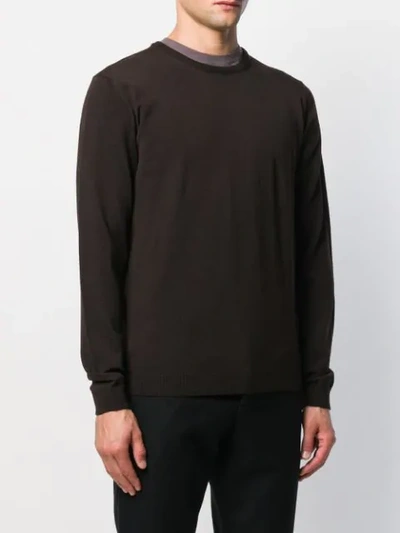 Shop Roberto Collina Soft Knit Jumper In Brown