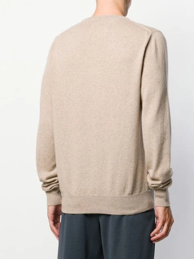 Shop Maison Margiela Crew Neck Sweater In Neutrals