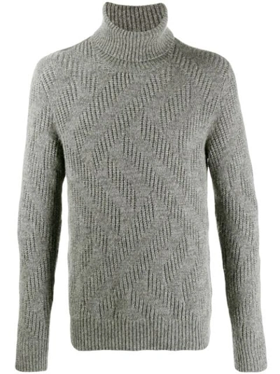 Shop Roberto Collina Shadow Knit Jumper In Grey