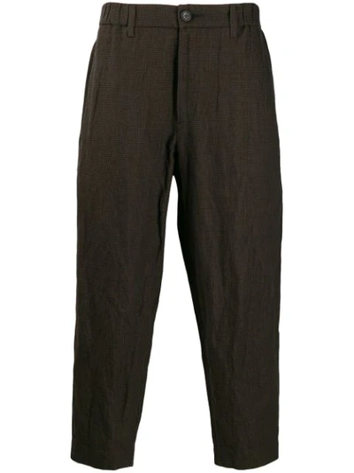 Shop Ziggy Chen Straight-fit Trousers In Brown