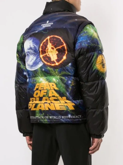 Supreme X Undercover X Public Enemy Puffy Jacket In Blue
