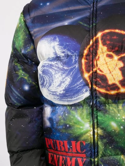 Shop Supreme X Undercover X Public Enemy Puffy Jacket In Blue