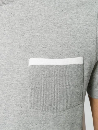 Shop Thom Browne Two-tone Short-sleeve T-shirt In 998 Multi Seasonal
