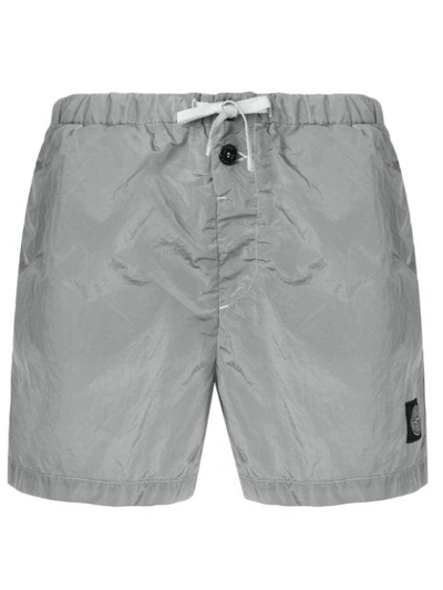 Shop Stone Island Classic Swim Shorts In Grey