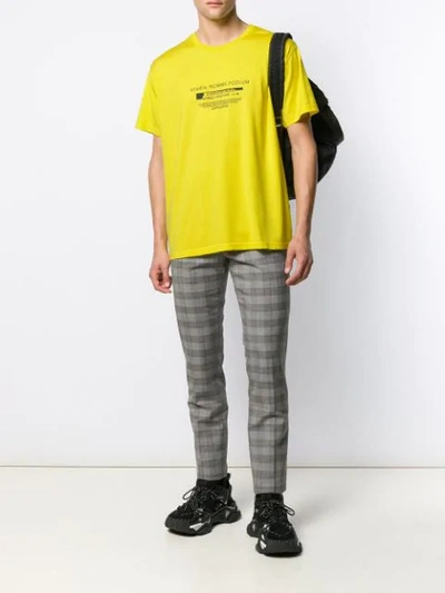 Shop Givenchy Studio Homme Podium Print T-shirt In Yellow