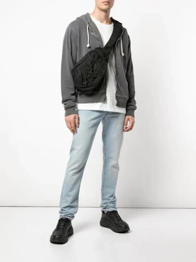 JOHN ELLIOTT ZIPPED UP HOODIE - 灰色