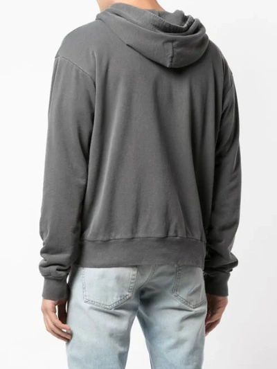 Shop John Elliott Zipped Up Hoodie In Vintage Black