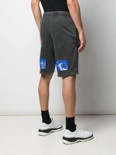Shop Off-white Off Logo Shorts In Grey