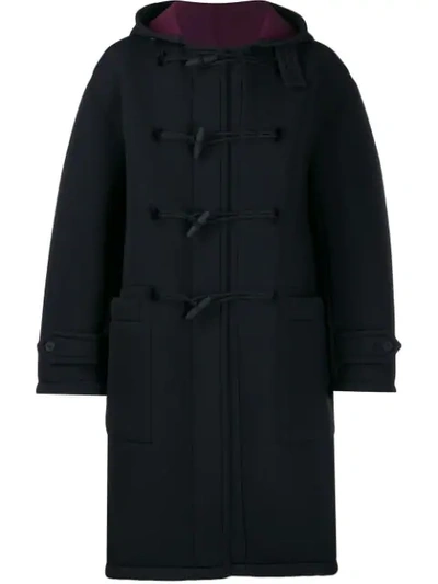 Shop Maison Margiela Duffle Coat In Black