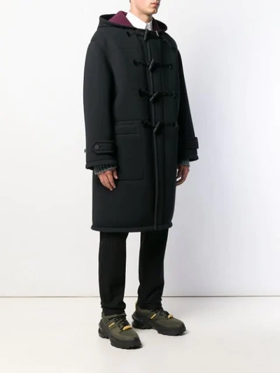 Shop Maison Margiela Duffle Coat In Black